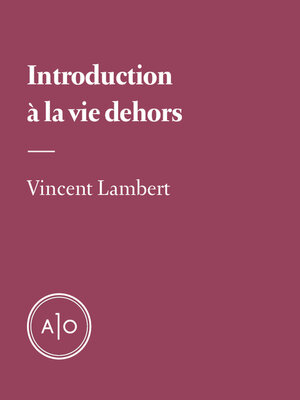 cover image of Introduction à la vie dehors